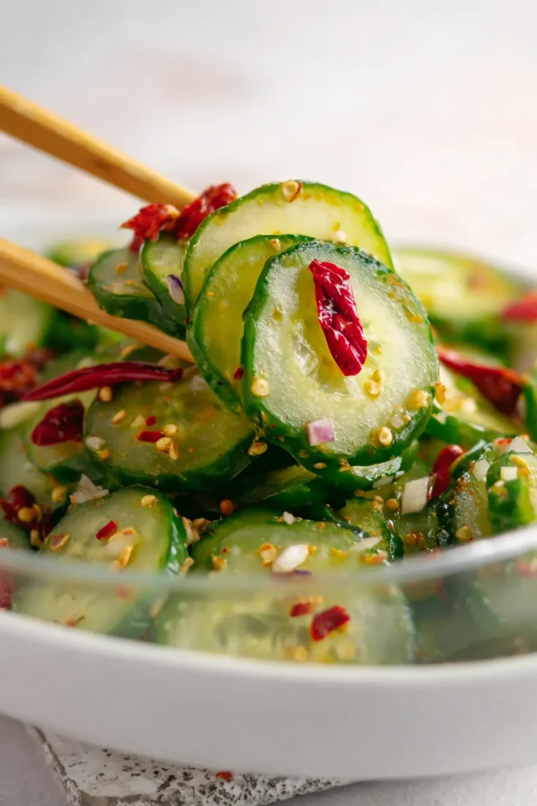 Viral Jar Cucumber Salad