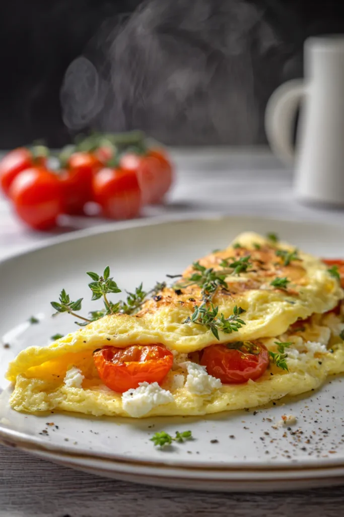 Low calorie omelette
