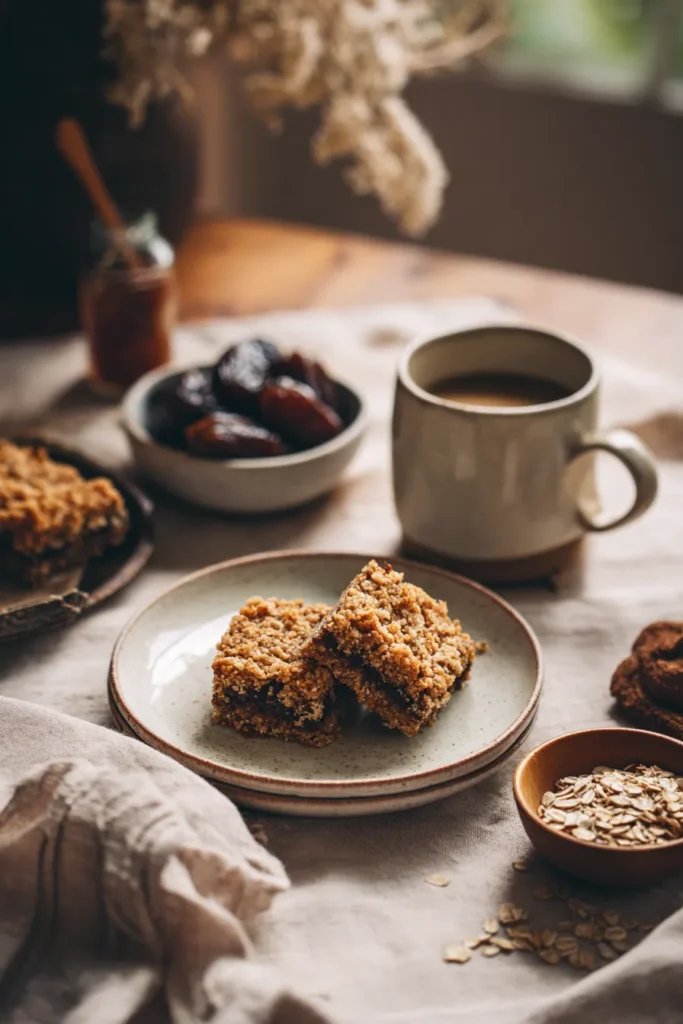 Healthy gluten-free date squares