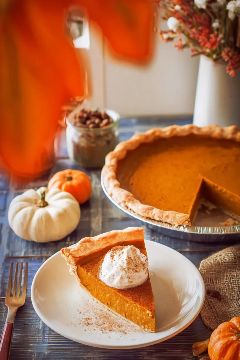 Easy Healthy Pumpkin Pie | Light & Creamy Holiday Dessert