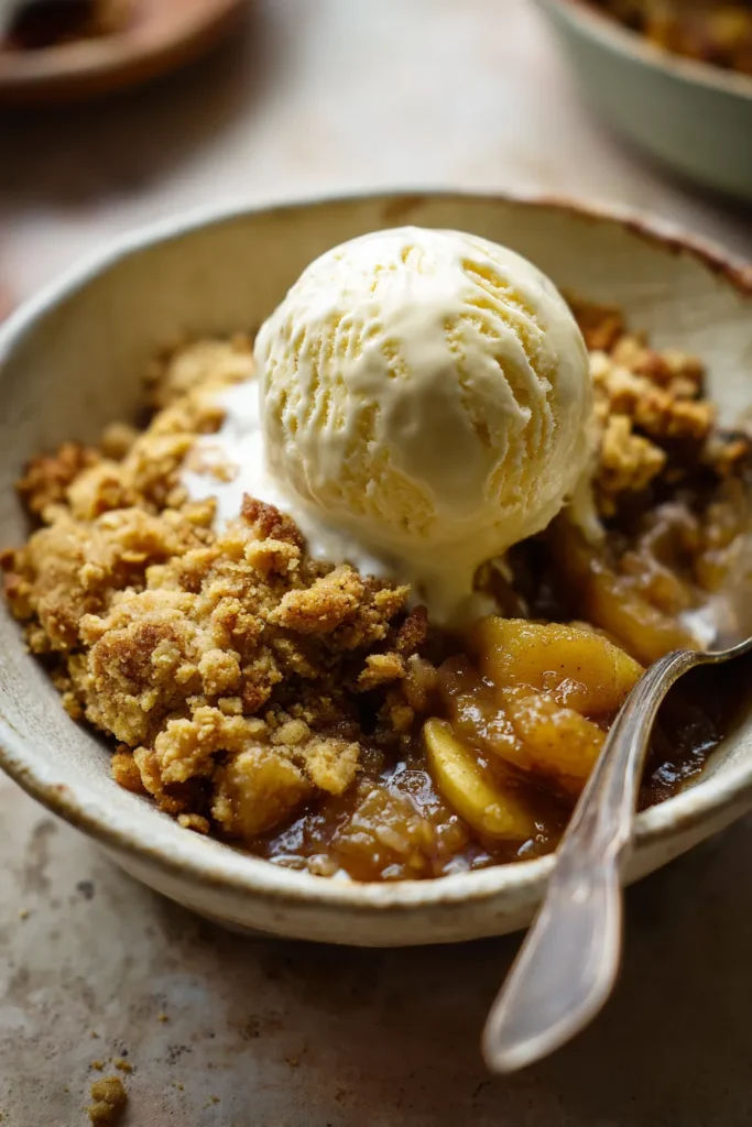 sugar free apple crumble