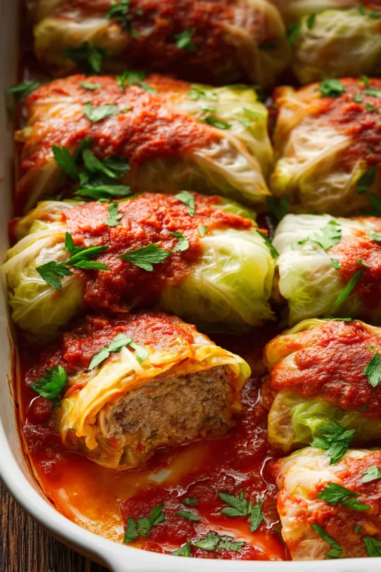 Keto Cabbage Rolls (No Rice, 8.6g Net Carbs)