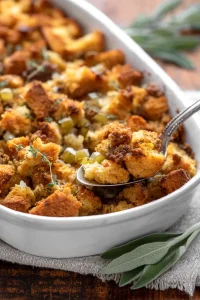 Keto Stuffing (Make-Ahead, 4.4g Net Carbs)