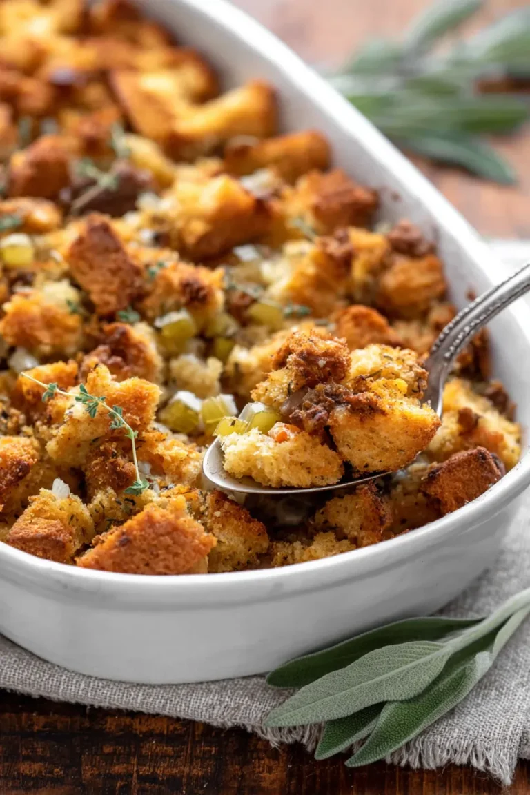 Keto Stuffing (Make-Ahead, 4.4g Net Carbs)