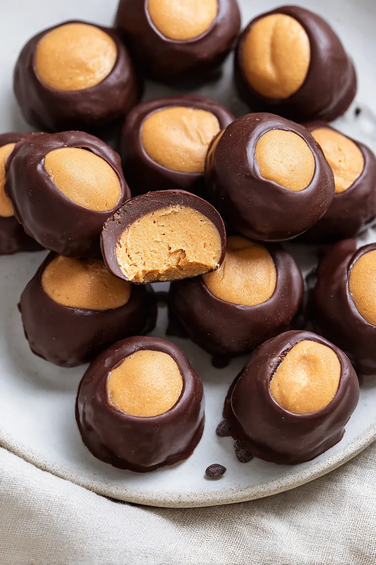 Keto Buckeyes (No Bake, 24 Balls, 2.8g Net Carbs)