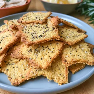 Keto Crackers (3 Ingredients, No Cheese, 3.3g Net Carbs)