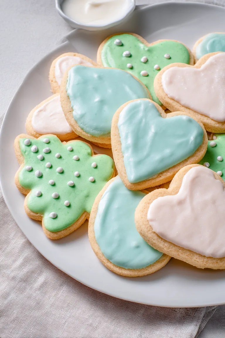 Keto Sugar Cookies (Sharp Cut-Outs, Icing That Sets, 1.1g Net Carbs)