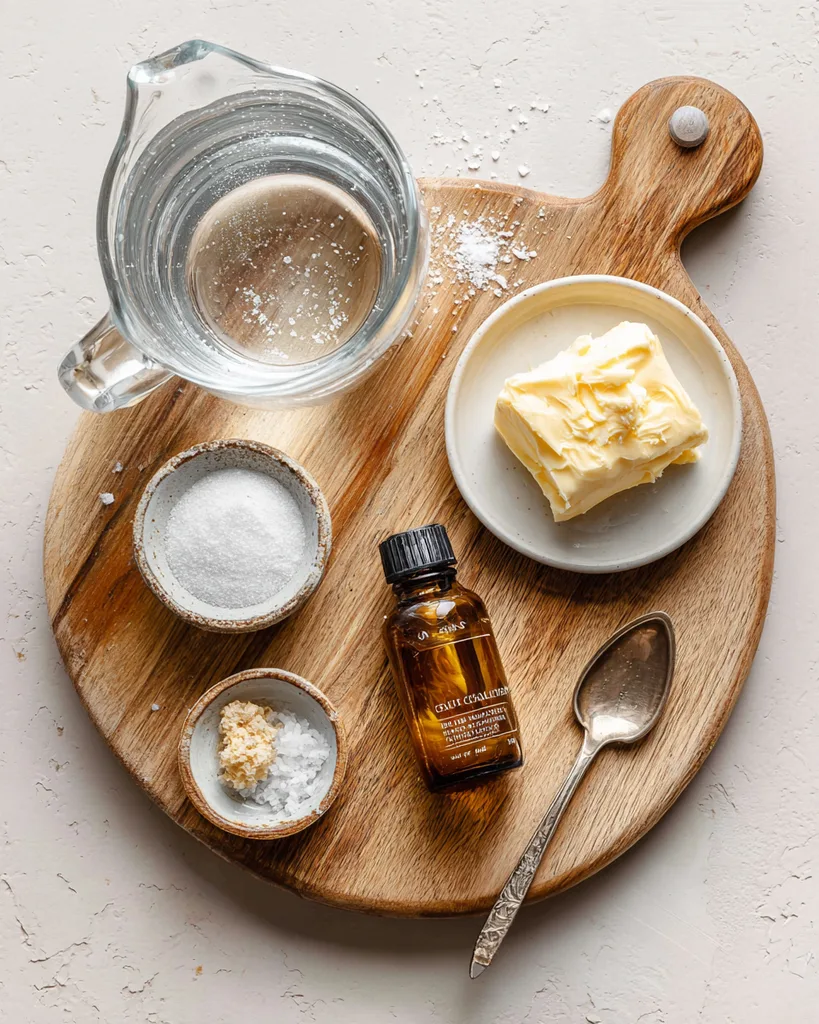 Allulose, butter, xanthan gum and maple extract for sugar-free syrup